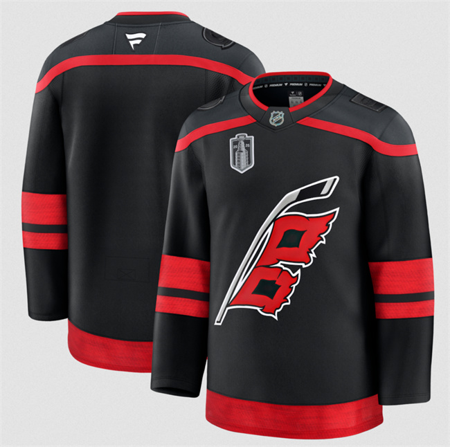 Men's Carolina Hurricanes Blank Black 2026 Stanley Cup Final Stitched Hockey Jersey